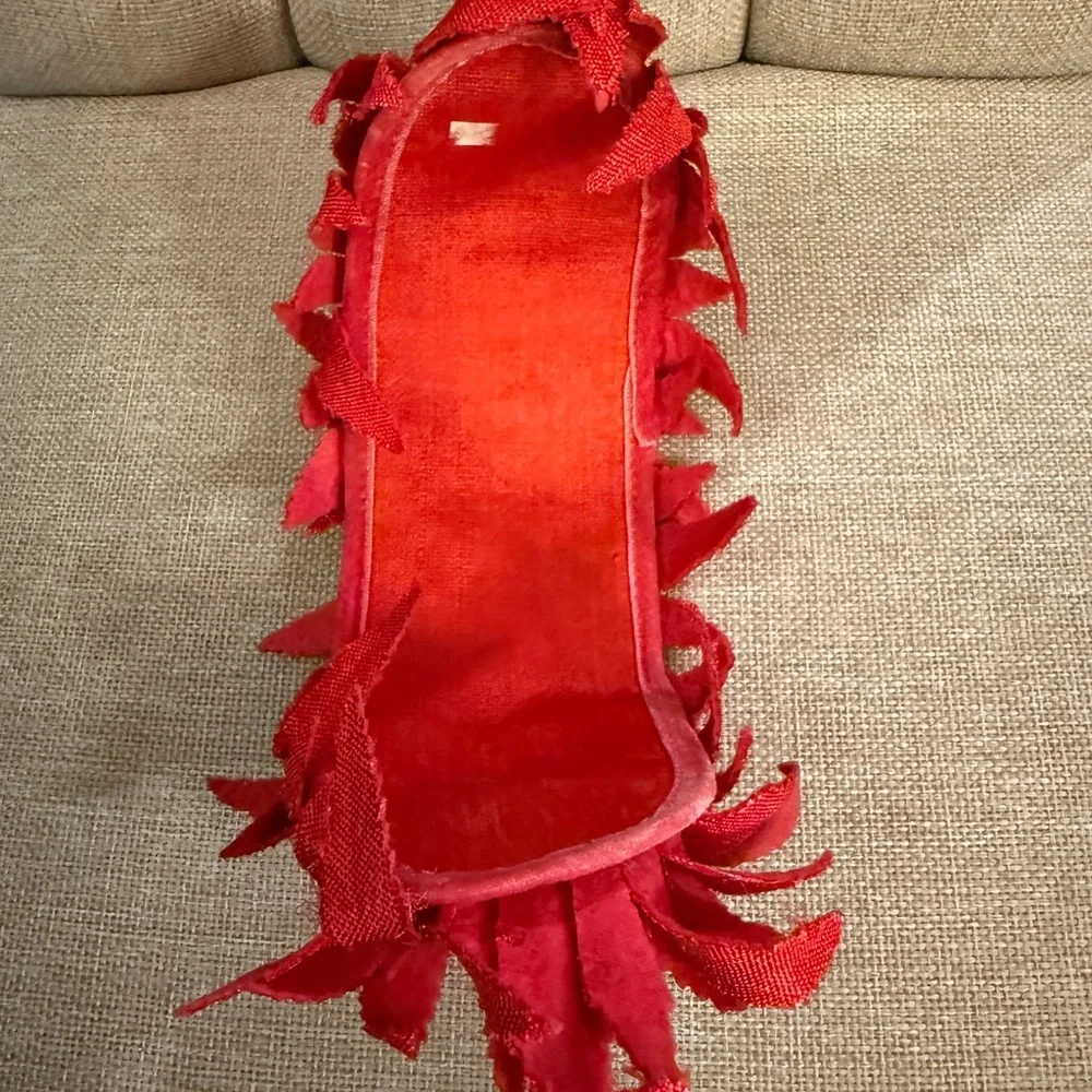 VTG Elegant Red Floral Headband Derby